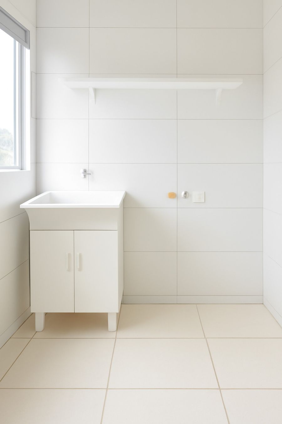 Cozinha Americana e �rea de Servi�o: Layout inteligente que facilita o dia a dia, com lavanderia ventilada e separada da �rea social.